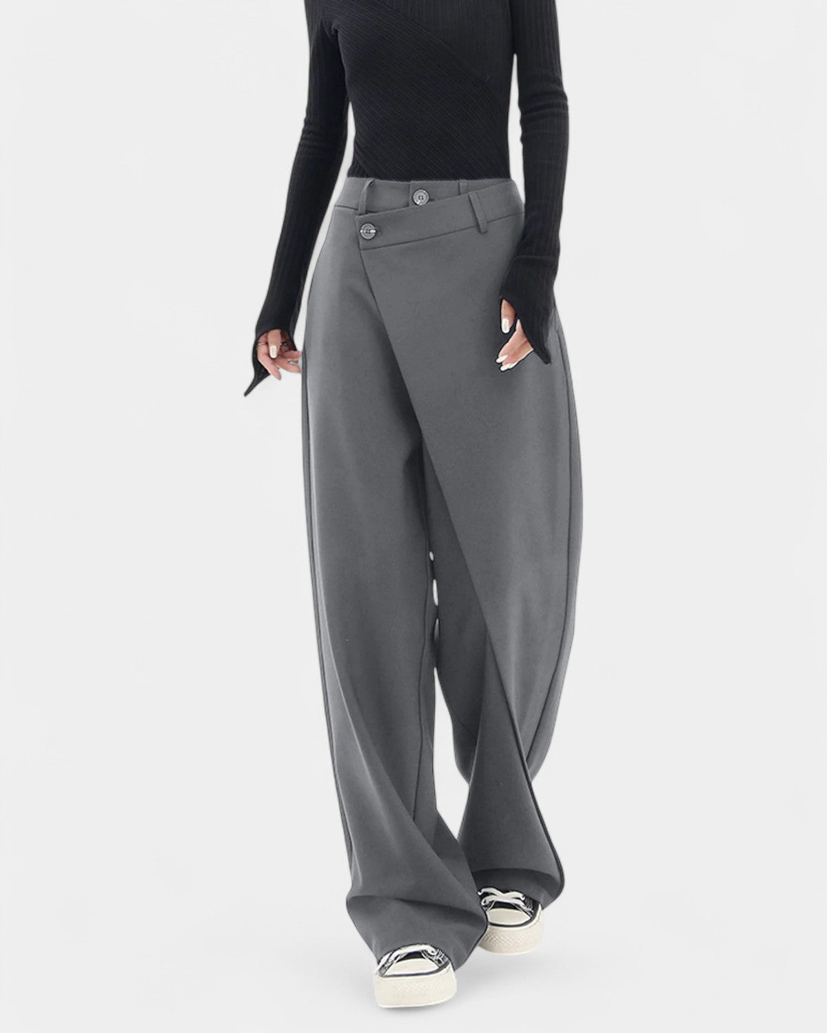 Nolve Asymmetrical Wide Pants